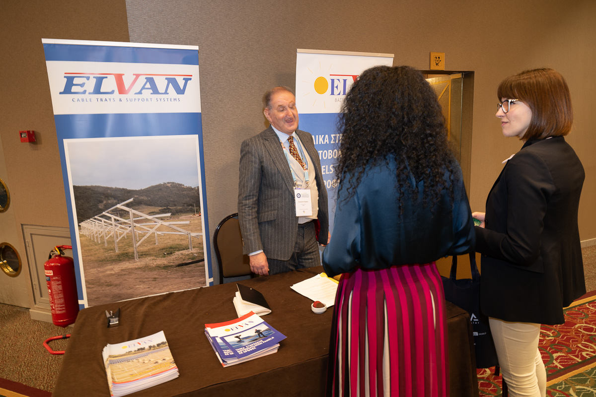 Picture of participants visiting exhibition area at FEST - Future Electricity Systems & Technologies